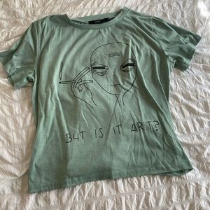 Blue/green tee shirt